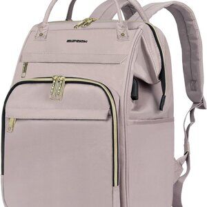EMPSIGN 17" Laptop Backpack for Women, Computer Travel (Dusty Rose)